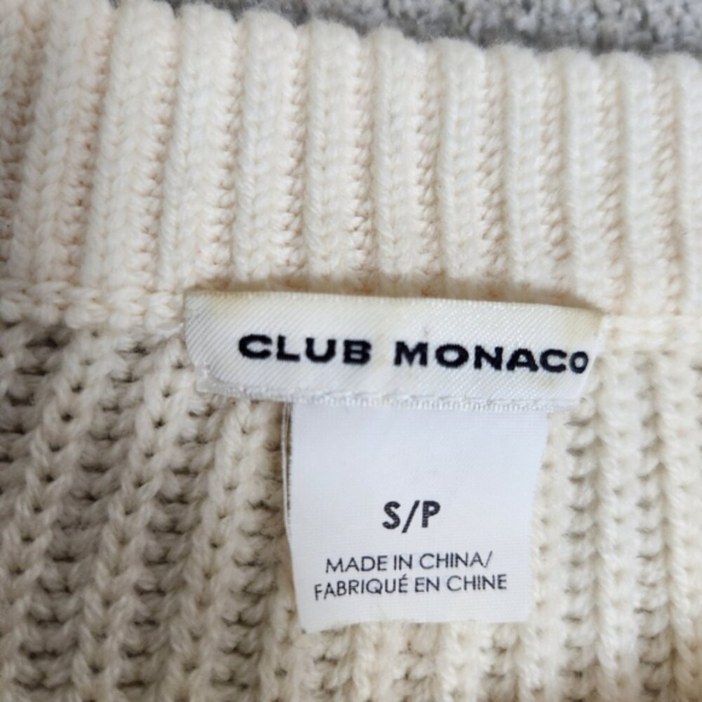 Club Monaco Asal Knit Sweater Women Size S Merino Wool Soft - Picture 14 of 15